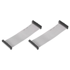2Pcs IDC Connector Flat Ribbon Cable 34 Pin FC 2.54mm Pitch 15cm Length