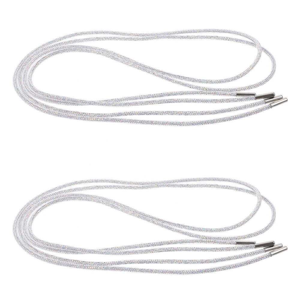 APL 2 Pezzi Lacci Donna per Scarpe Lacci Decorazione Strass per Sneakers