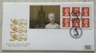 GB QEII 2001 Queen Victoria Self-Adhesive Machin Pane RMFDC Round East Cowes SHS