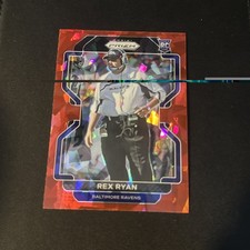 Rex Ryan RC Prizm Red Cracked Ice Rookie Card 2021 PRIZM. rookie card picture
