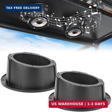 KEMIMOTO 2PCS Angled Speaker Enclosures Boxes Pods, Universal for 6.5" Speakers