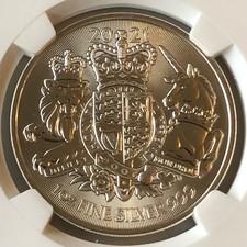 1oz silver 2021 NGC MS-69, GB Royal Arms, First Release, Rare.
