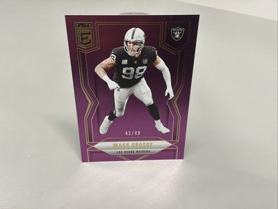 2025 Panini Donruss Elite - Maxx Crosby #87 Purple /49