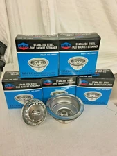 6 PCS EZ-FLO STAINLESS STEEL DUO BASKET STRAINER BODY Fits 3-1/2" to 4"