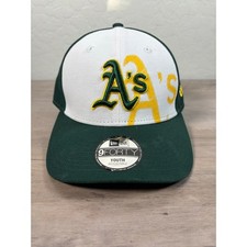 Oakland Athletics MLB New Era Green White Yellow Youth Baseball Cap Hat- NWT