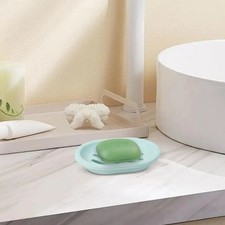 Soap Dishes Holder Self Drain Container Case Bath Shower Basket Storage Box