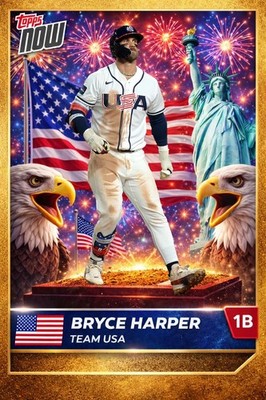Bryce Harper 4x6 Photo USA 2026 WBC Team USA Philadelphia Phillies