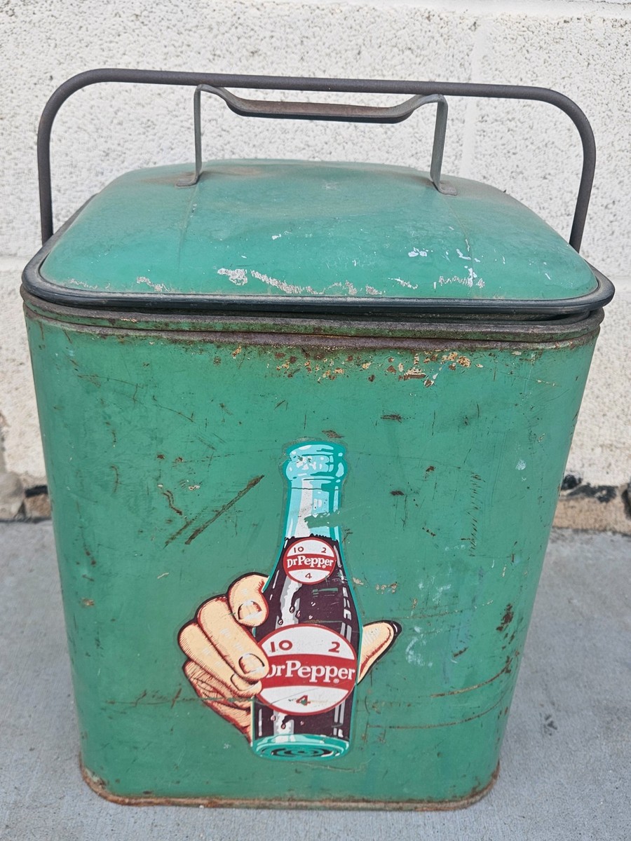 Vintage 50s Dr Pepper Magikooler Leisure Chest Ice Chest Cooler