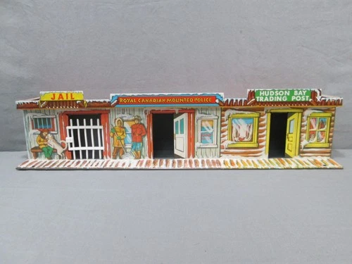 1950's Ideal ROYAL CANADIAN MOUNTED POLICE JAIL Tin Litho Vintage 1950's