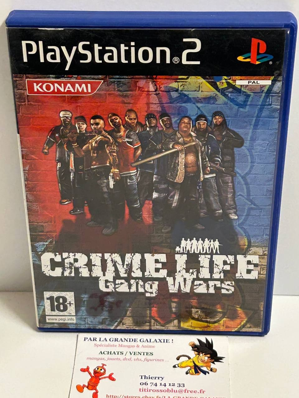 Jeu Vidéo Sony Playstation 2 PS2 Crime Life : Gang Wars CIB Konami PAL FR TBE