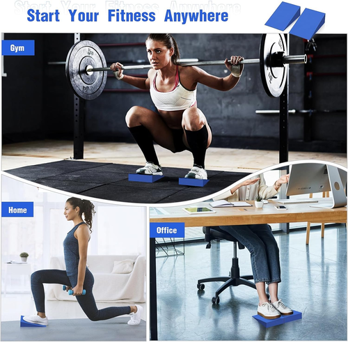 Foam Wedge Slant Board, 2-Pcs Update Calf Stretcher, Squat Wedges for Yoga, Foot - 第 7/12 張圖片