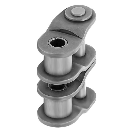 60H-2 Offset Half Link for Heavy Duty Roller Chain Double Strand (Qty 2) - Picture 4 of 8