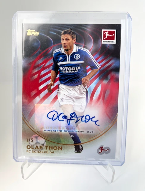 2023-24 Topps 60 Jahre Bundesliga Olaf Thon Autograph 1/5 FC Schalke 04