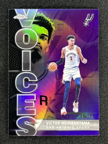 2025 Topps Chrome Victor Wembanyama Refractors Purple (RAW)