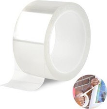 Clear Waterproof Window Weather Sealing Tape 50mm x 10m Draft Proof Door Adhesiv