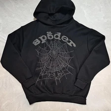 Sp5 Ghost Black Hoodie – High Street Fashion Fleece Pullover Sweatshirt