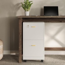 Lavish Home File Cabinet - 2-Drawer Cabinet with Lock and Deep Drawer Storage...