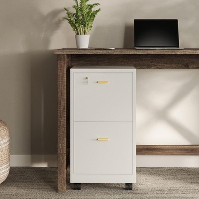 Lavish Home File Cabinet - 2-Drawer Cabinet with Lock and Deep Drawer Storage...