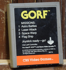 GORF CBS VIDEO GAMES FOR ATARI 2600 GAME CONSOLE VINTAGE 1981 1982 UNTESTED TOY