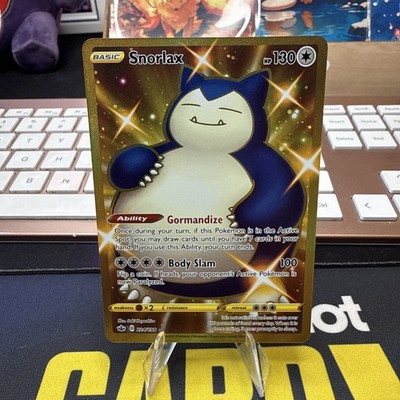 Snorlax Gold Secret Rare 224/198 Chilling Reign Pokemon Card MINT