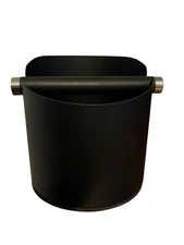 Coffee Grounds Knock Box with Knock Bar Espresso Residue Container Black