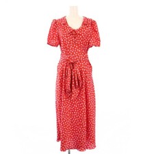 Marc Jacobs The Love Dress Long Short Sleeve Heart Pattern 4 Red KH Used 21c7599