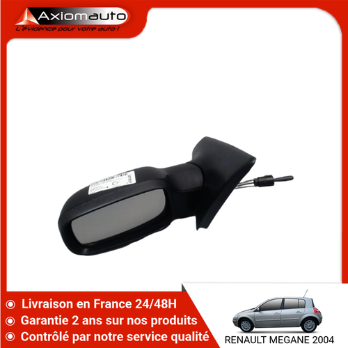 Rétroviseur Gauche Pour Renault Megane 2 Phase 1 - Réf. 7701068373 - Occasion Fonctionnel