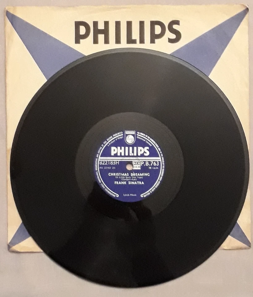 FRANK SINATRA White Christmas bw Christmas Dreaming 78rpm 1957 UK Philips Ex - Image 3 of 3
