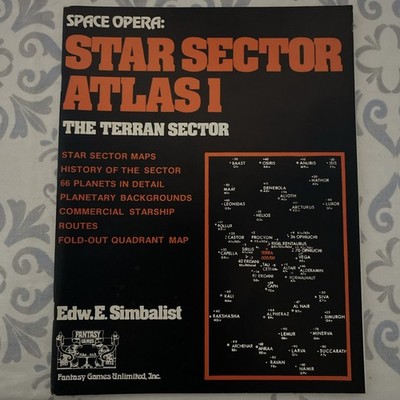 FGU 1981 - Space Opera: Star Sector Atlas I - The Terran Sector (EX)