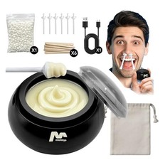 Nose Wax Kit Men, Nose Ear Hair Waxing Kit with 100g Nose Wax, Painless Nose
