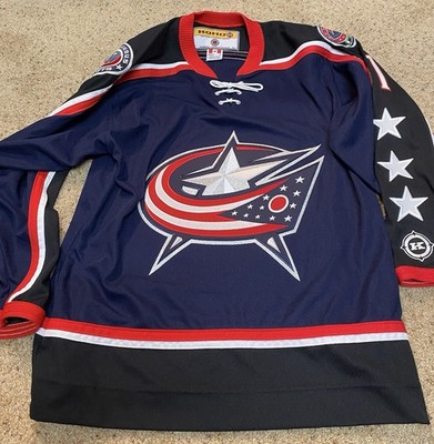 COLUMBUS BLUE JACKETS RICK NASH STICHED KOHO MEDIUM JERSEY