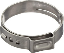 Size 1-1/2" 38.5 Mm Oetiker Stepless Ear Clamps, 10-Pack Single Ear Hose Clamp