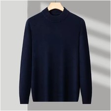 Men's Jumper Soft Knit Crew Neck Sweater Pullover Long Sleeves UK SHIPPING ⭐️⭐