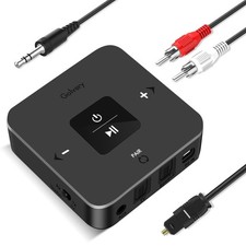 Bluetooth 5.0 Transmitter Receiver for TV Airplane, 2 in 1 Bluetooth Adapter ...