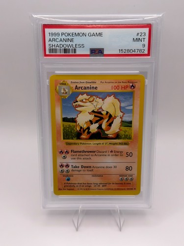 Arcanine (Shadowless) graded PSA 9 for sale on eBay