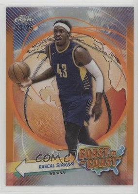 2023-24 Topps Chrome Coast to Orange Refractor 23/25 Pascal Siakam #CC-29 hn8