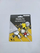 75 Years Peanuts Snoopy, Woodstock, And Linus Cable Protectors New