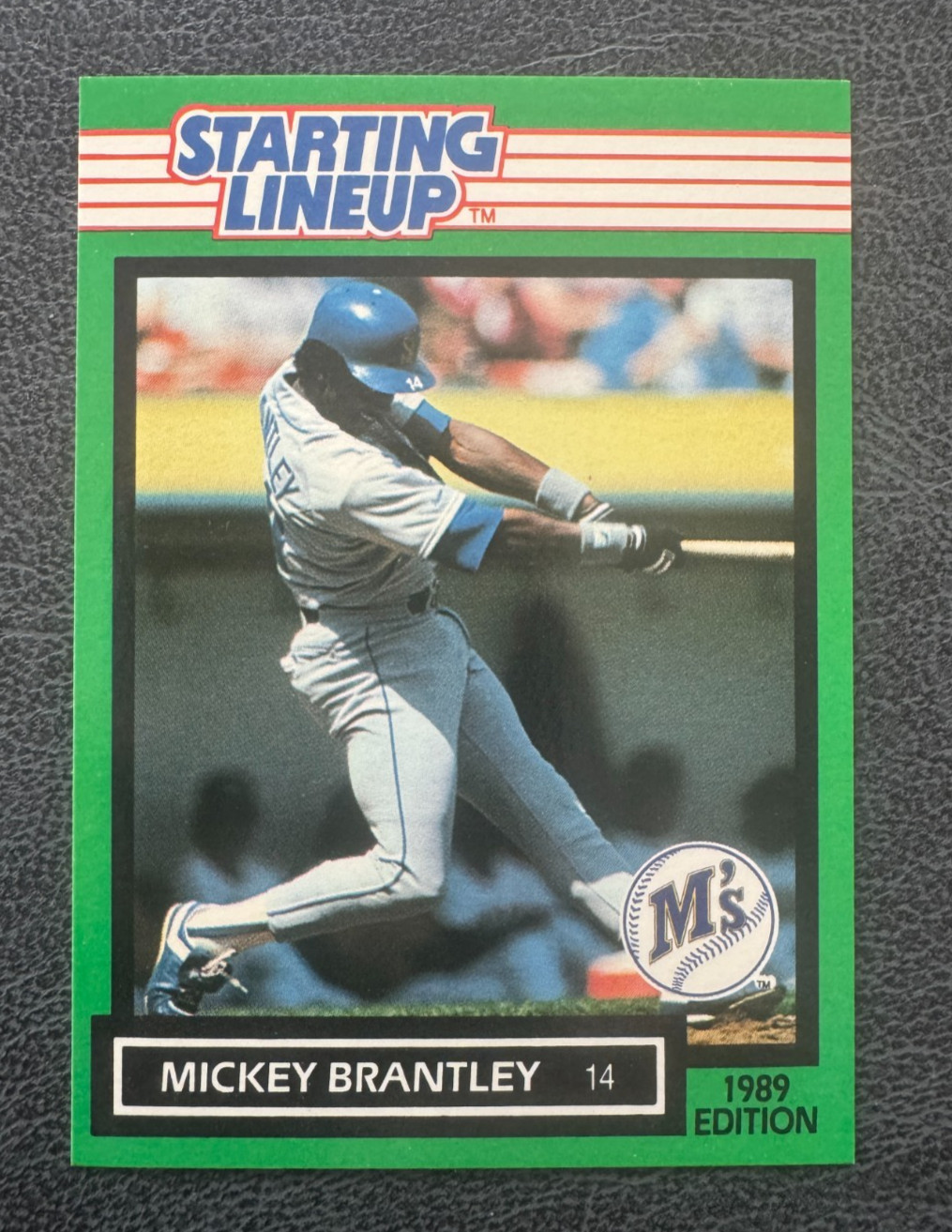 MICKEY BRANTLEY 1989 STARTING LINEUP CARD SEATTLE MARINERS