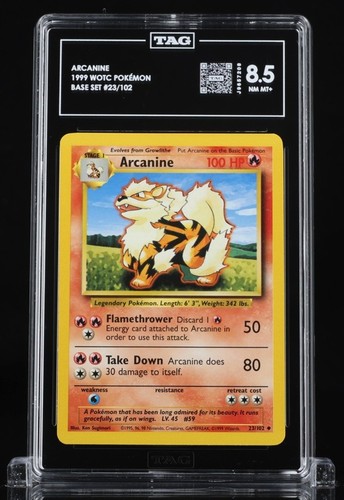 Arcanine graded TAG 8.5 for sale on eBay