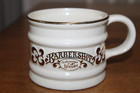 Vtg Franklin Toiletry Co Barbershop Old Fashioned Luxury Shaving Mug Ivory/Gold — photo 1