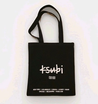 Ksubi Canvas Tasche Tote Bag Jeans Schwarz Tragetsche Umhängetäsche NEU