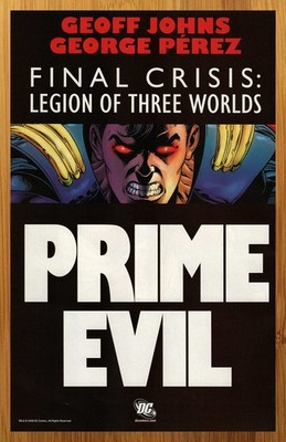 2008 DC Comics Final Crisis Legion of Three Worlds Print Ad/Poster George Perez