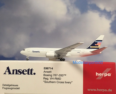 Herpa Wings 1:500 Boeing 767-200 Ansett Southern VH-RMD  536714 Modellairport500