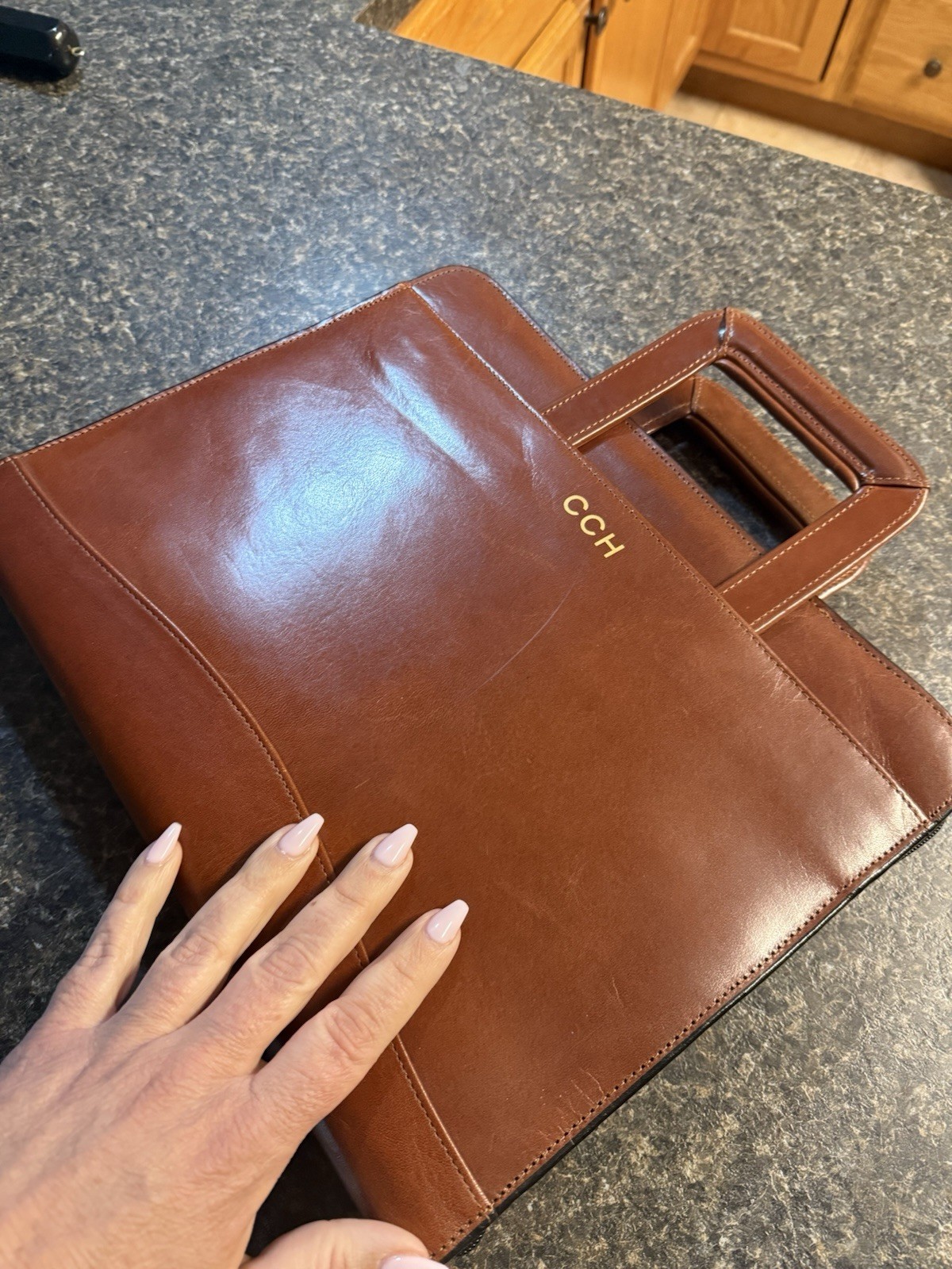 Scully leather handled notebook - Scully Italian … - image 3