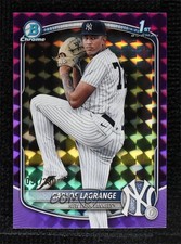 2025 Bowman Chrome Prospects Purple Geometric Refractor /250 Carlos Lagrange sc8