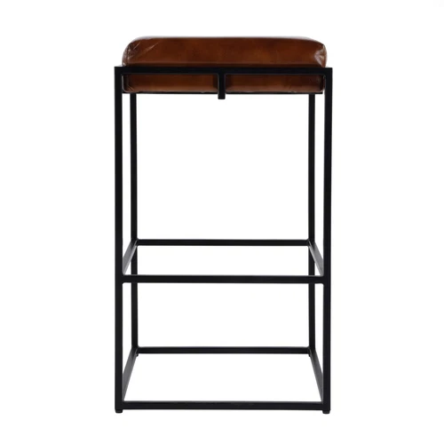 Butler Specialty Company Eldridge 31 in. Seat Height Leather Bar Stool in Brown - Picture 2 of 5