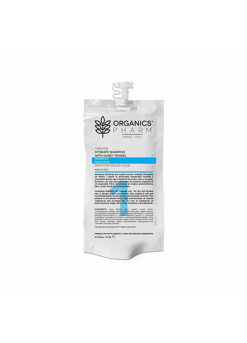 УВЛАЖНЯЮЩИЙ ШАМПУНЬ ORGANICS PHARM СО СЛАДКИМ ФЕНХЕЛЕМ - 04SH/023 - 75 мл