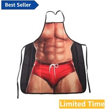 Adjustable Funny Cooking Apron with 6 Pockets - Ideal Gift for Grill Lovers