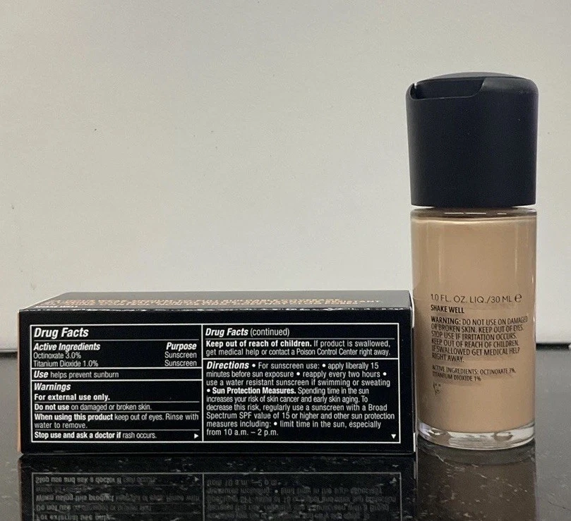 MAC Studio Fix Fluid SPF 15 24HR Matte Foundation+Oil Control-NC16-1oz/30ml-NIB - Image 3 of 4