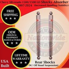 Kyb Genuine Oem Rear Shocks For 2007-2024 Chevy Silverado 1500 W Off Road Susp. Kyb Genuine Oem Rear Shocks For 2007-2024 Chevy Silverado 1500 W Off Road Susp.